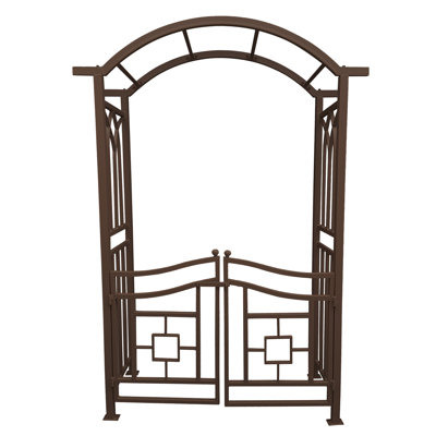 Arche de jardin en aluminium avec barrière