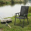 Ensemble de 2 chaises d'extérieur portatives empilables pour terrasse, jardin, camping et voyage