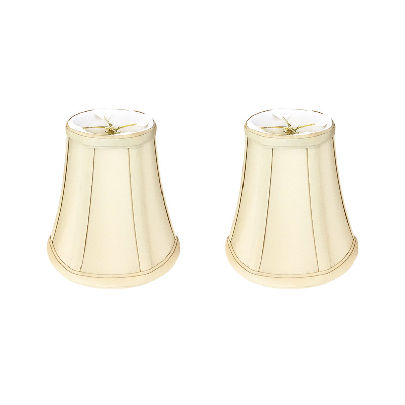 Royal Designs, Inc. BSO-704FC-6BG-2 Abat-jour basique avec pince flamme, 3,5 x 6 x 6,25, beige, paquet de 2, Beige