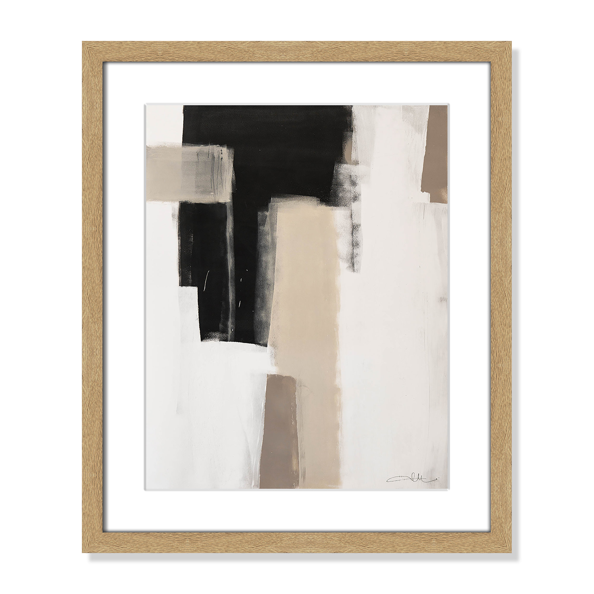 Earth Scapes I by Casa Fine Arts, Natural Woodgrain Picture Framed, 19" H x 16" W x 1.25" D