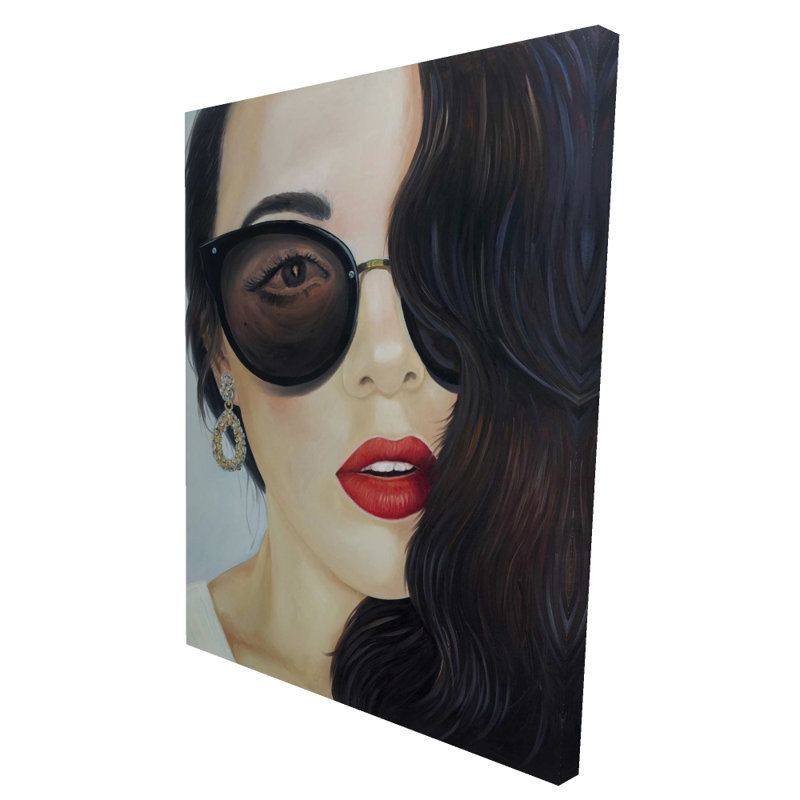 Lunettes de soleil tendance - décor de chambre à coucher figuratif, H 48 po x l 36 po