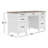 Gabby Executive Desk with Built-In Electrical Outlet