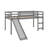 Multifunctional Twin Loft Bed, Includes An Exciting Slide For Added Fun-2124581233