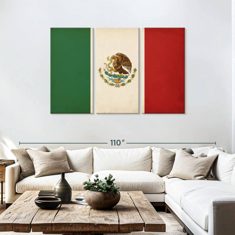 Drapeau mexicain Borges, H 48 po x l 74 po