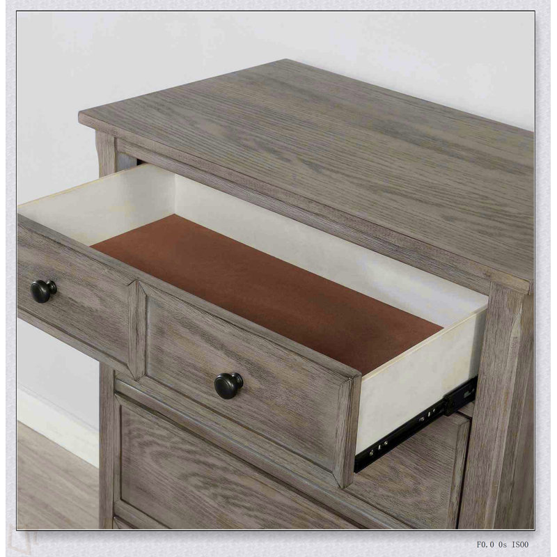 Commode à tiroirs ronds en métal brossé 1 pièce