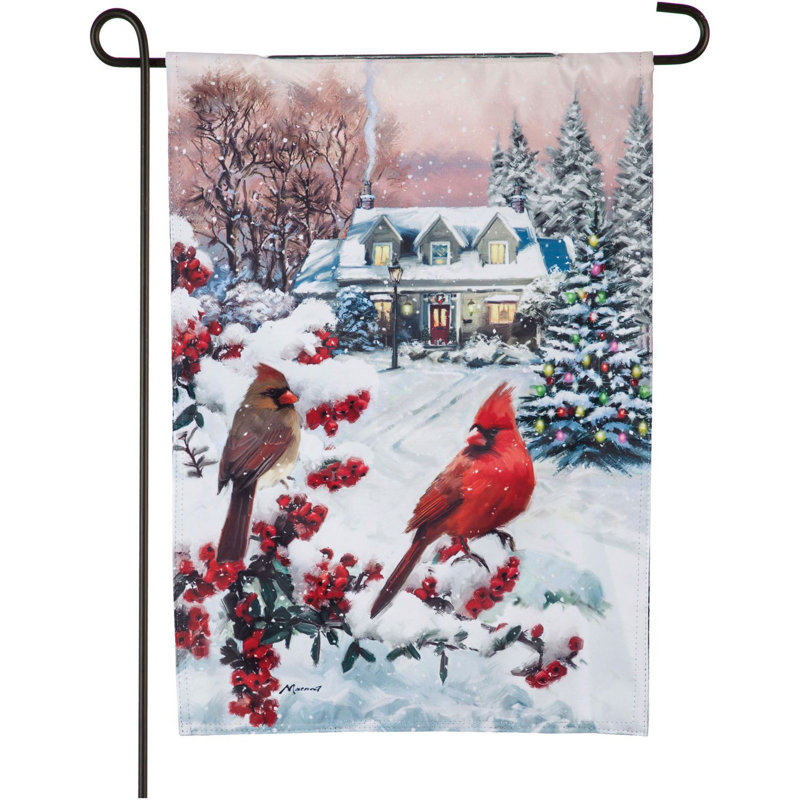 2 faces en polyester 18 x 13 po Camino Drapeau de jardin