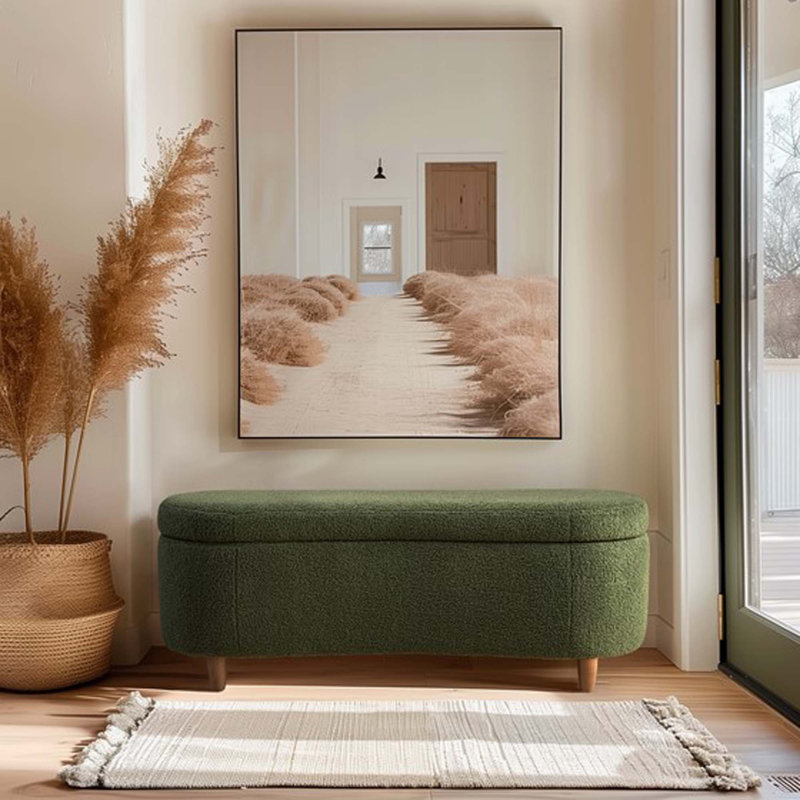 Banc de rangement Boucle, Vert