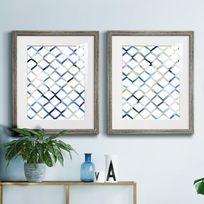 " Sea Lattice I " 2 - Pieces Painting Print