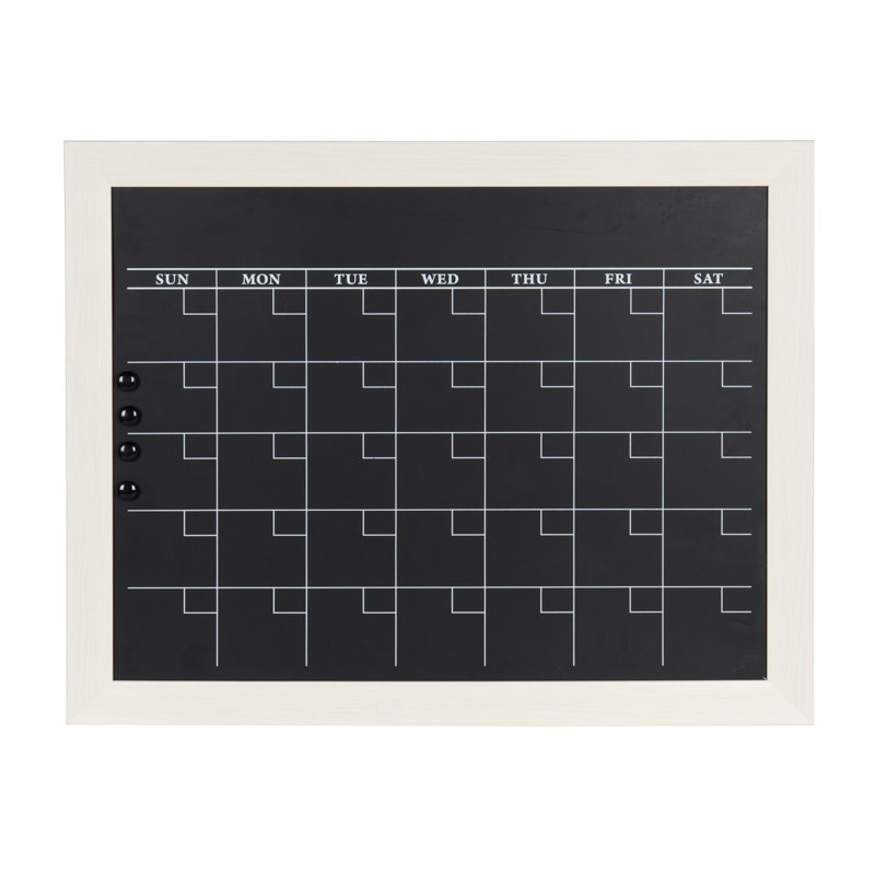 Tableau noir mural magnétique Brucie, H 23 po x l 29 po, Blanc