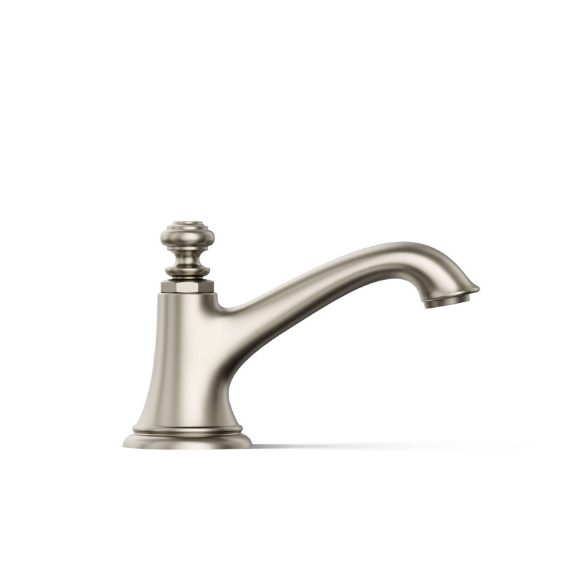Artifacts Bathroom Sink Spout with Bell Design, Vibrant Brushed Nickel