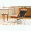Fauteuil en cuir - dossier haut et assise profonde - brun-1518664549