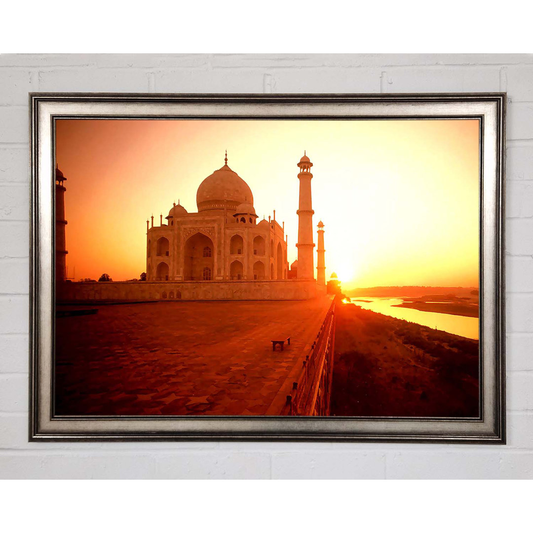 Das Taj Mahal bei Sonnenuntergang Indien - Einzelne Bilderrahmen Kunstdrucke