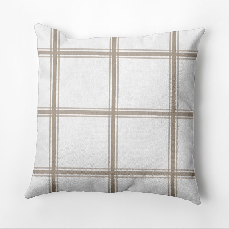 Housse et insert de coussin carré Subline, H 18 po x l 18 po, Taupe