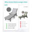 Méridiennes de patio réglables, fauteuil inclinable Hdpe
