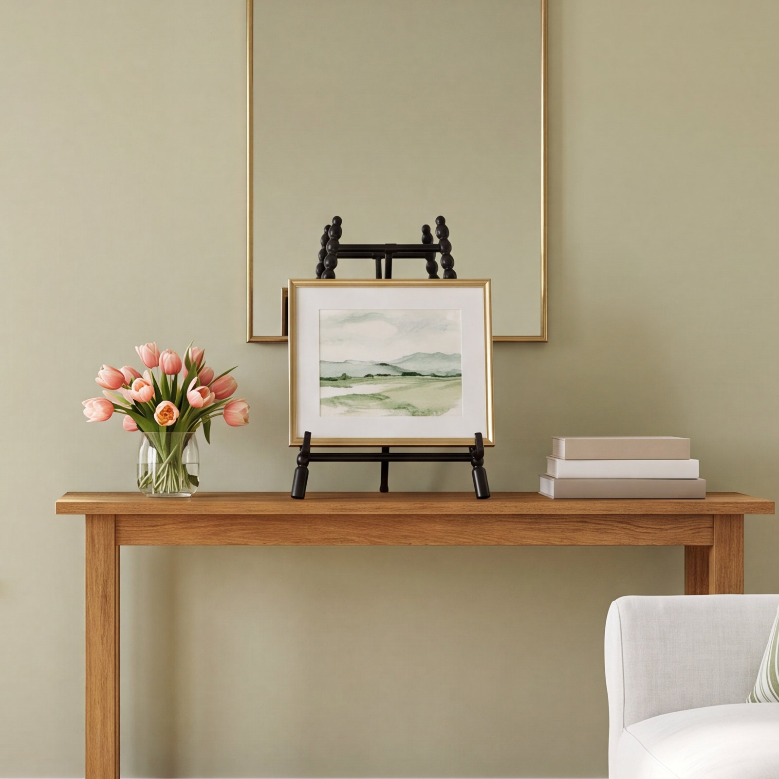 Cole and Grey Display Easel, Black