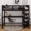 Lit mezzanine avec tablettes de rangement et bureau sous le lit-31341761-31341788