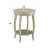 Aberta Antique White Finish Accent Table-1166888693