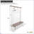 Farmhouse 4-in-1 Hall Tree with Entryway Bench & Shoe Organizer, 6 Hooks, 16 Compartments, Adjustable Shelves, Walnut and White-1748697428
