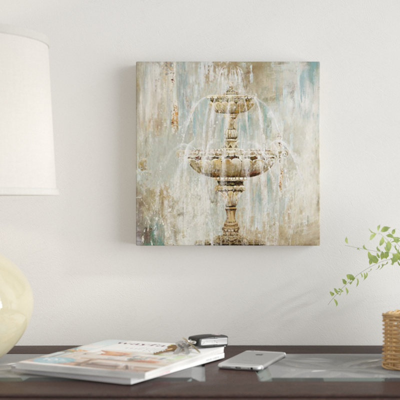 « fontaine », impression sur toile, H 48 po x l 48 po x P 1,5 po