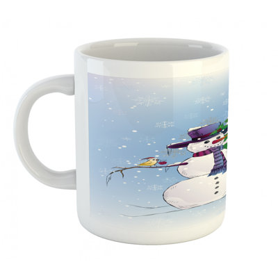 Grande tasse à café bonhomme de neige