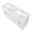 Meuble-lavabo spacieux et meuble-lavabo double, MDF blanc