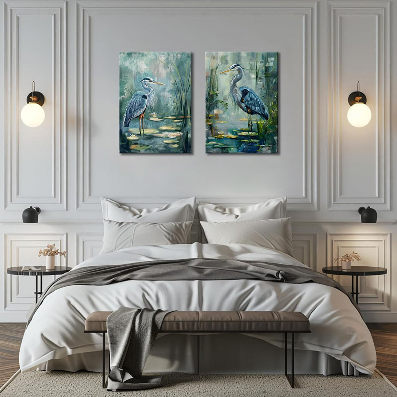 2 Piece Wrapped Canvas Print, 60 cm H x 80 cm W