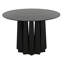 Table de salle à manger à colonne sur pied en acier de 44 po