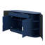 Buffet de rangement moderne à 2 portes et 2 tiroirs avec tablettes à 3 niveaux et porte latérale incurvée Modern-1489896642