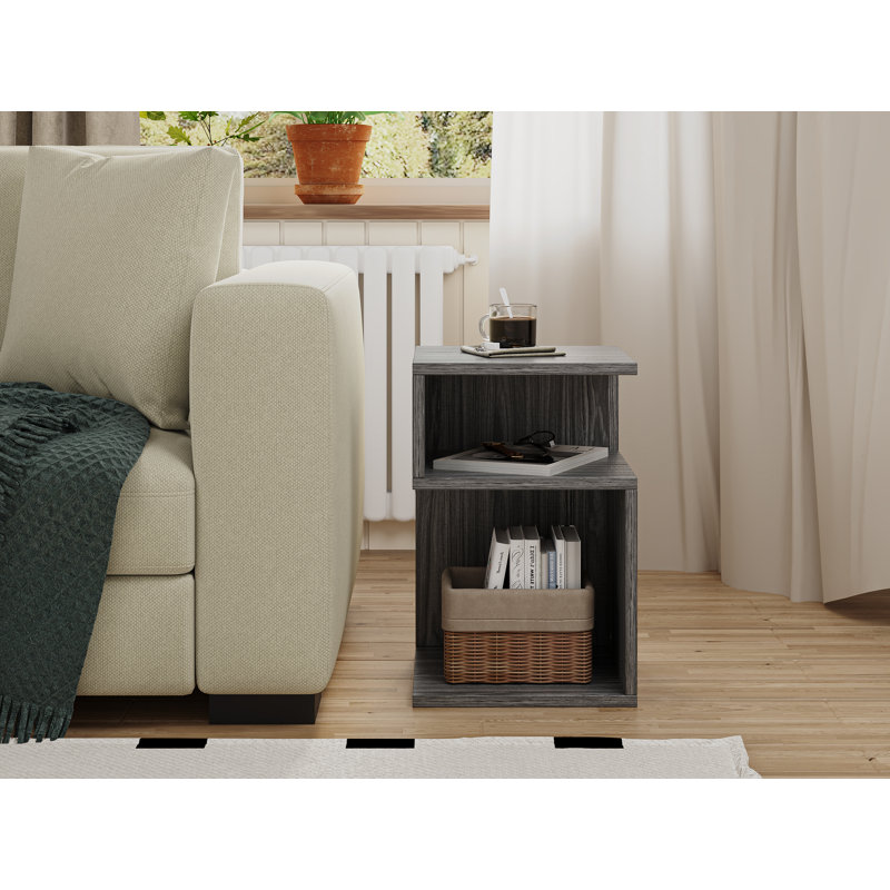 Motteo Elodie Contemporary Compact Console Table, Gray