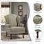 Dokun Berio 79 Cm Wide Linen Wingback Chair-236079920
