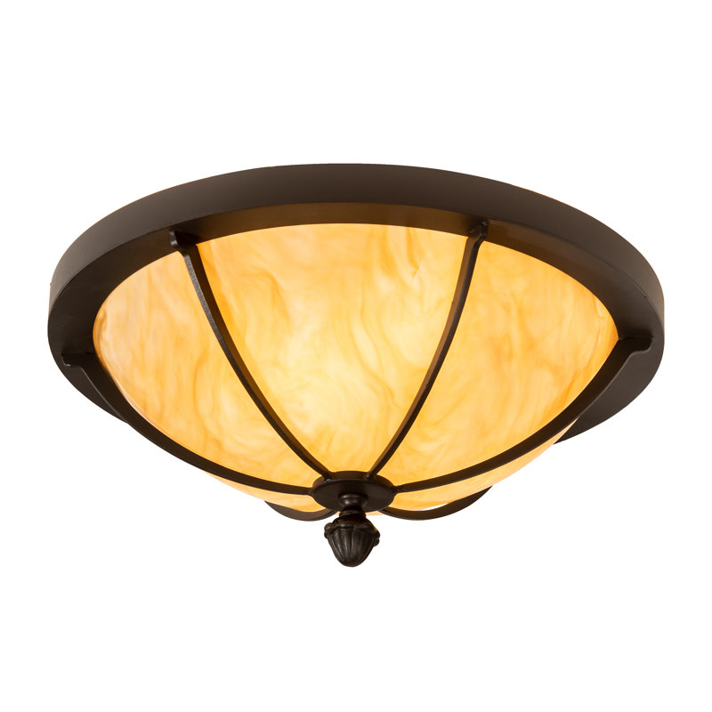 Plafonnier encastré 3 lumières Heyer, H 7 po x l 16 po x P 16 po