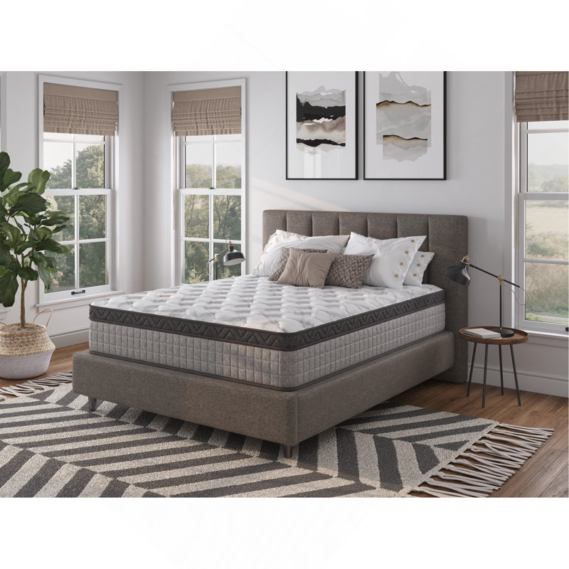 Diamond Innerspring Hybrid And Cooling Gel Memory Foam Mattress, Pressure Relief, And Motion Isolation, Certipur-US And Oeko TEX Certified