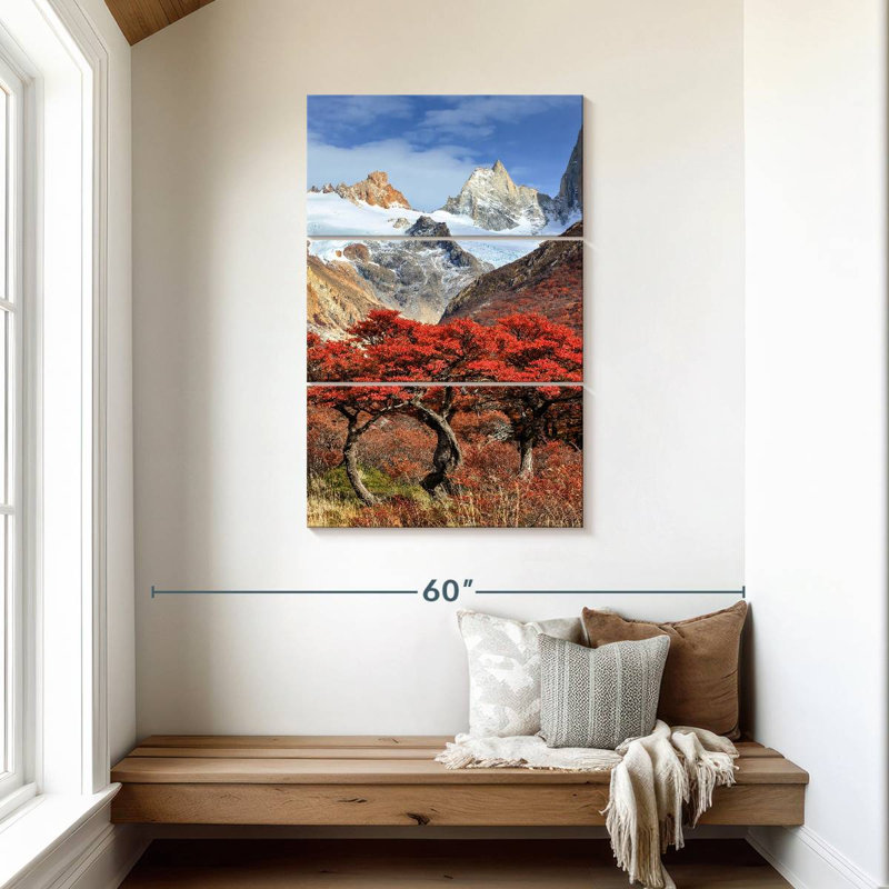 Arbres rouges Alvord Fitz Roy, H 45 po x l 28 po