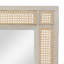 Miroir ajusté en bois de manguier / bois aggloméré / canne