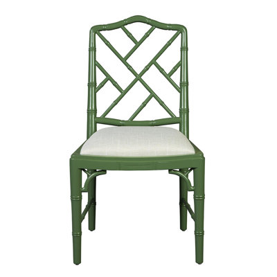 Linen Blend Ladder Back Side Chair Dining Chair by Rosecliff Heights