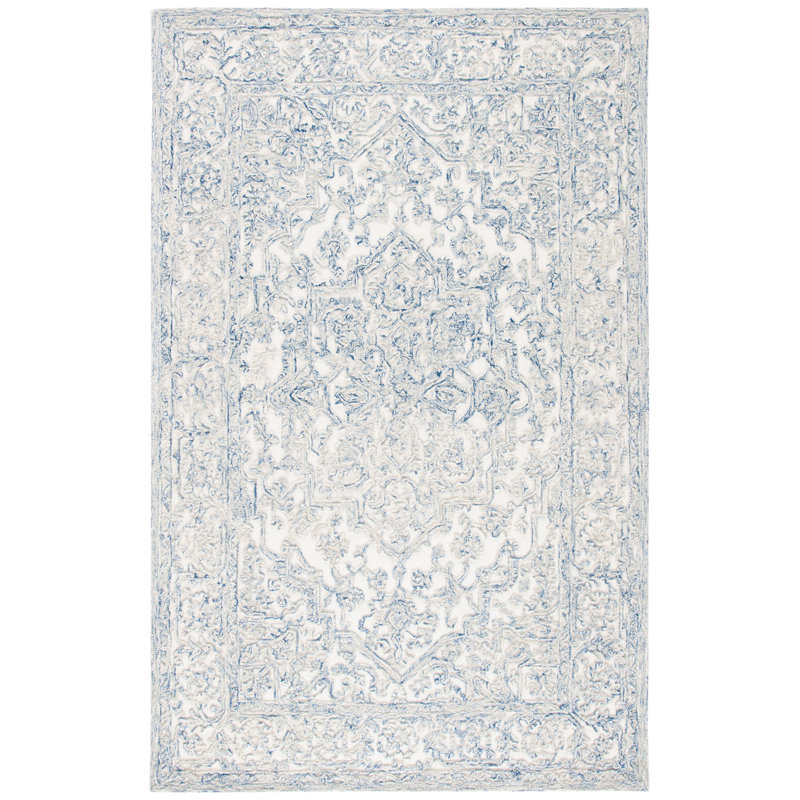 Conard Hand Tufted Indian Wool And Cotton With Latex Oriental Rug, Rectangle 2'6" x 4'