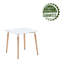 Solid Wood Base Dining Table-353922414