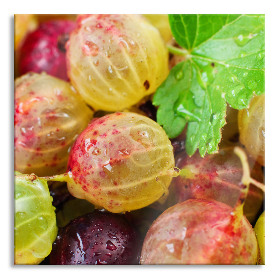 Ungerahmtes Foto auf Glas "Delicious Gooseberries"