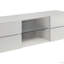 Console à 4 tiroirs blanc brillant