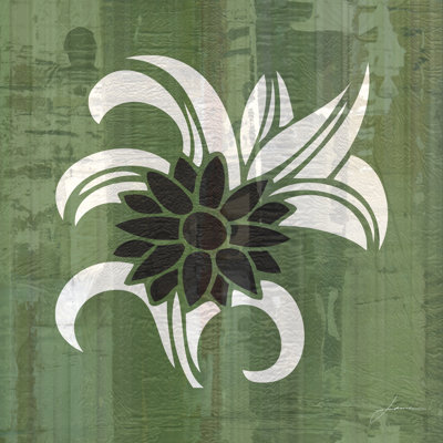 Glyphic Tiles III - Wrapped Canvas Print
