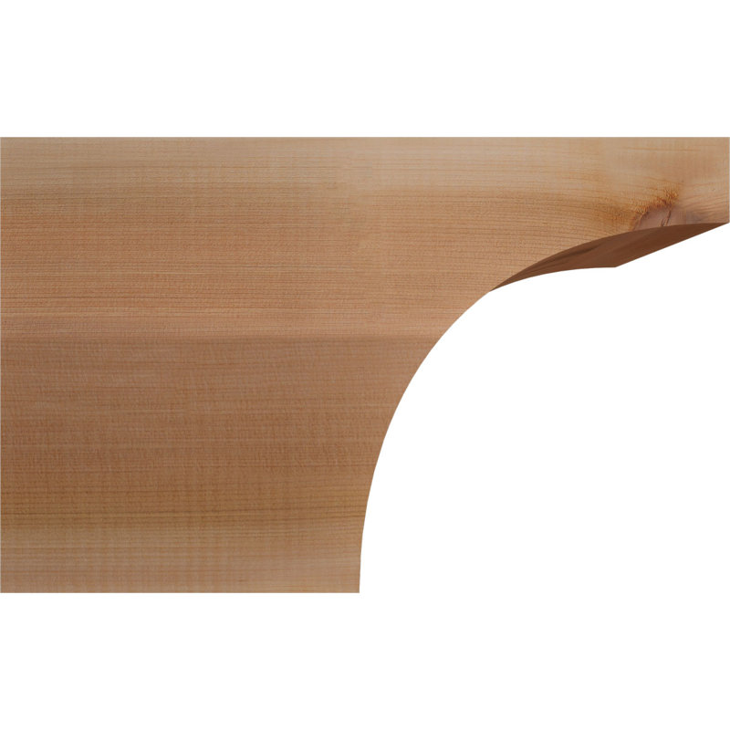 Queue de chevron lisse Huntington, Cèdre rouge, 10"H x 5 1/2"W x 16"L