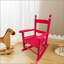 Chaise berçante rouge pour enfants - intérieur ou extérieur - convient aux enfants