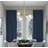 Transitional 4 Light Gold Chandelier With Glass Shades