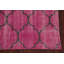 Tapis unique en laine noué à la main de 5 pi 7 po x 8 pi 8 po mauve / rose / gris anthracite