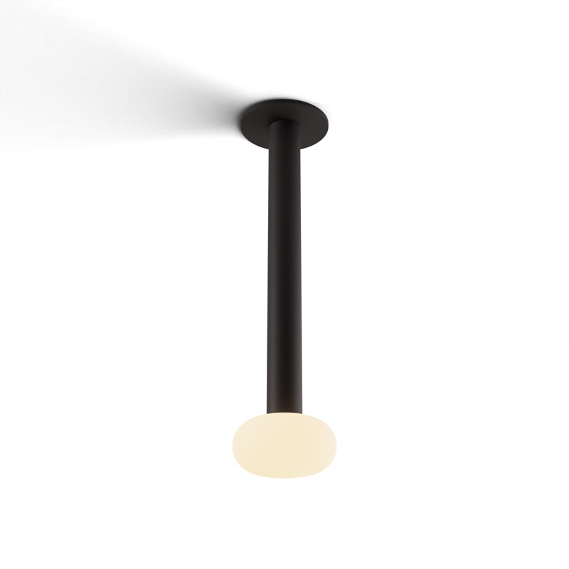1 - Light LED Pendant, Matte Black