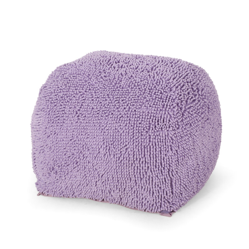 Repose-pieds en microfibre Spongy, Lavande