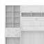 Armoire murale escamotable en bois avec armoire, tiroir et tablettes ouvertes-397520584-397520585