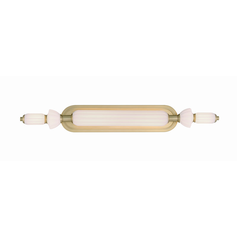 Lansdowne, Vanity, 31", Opal Glass, Gold