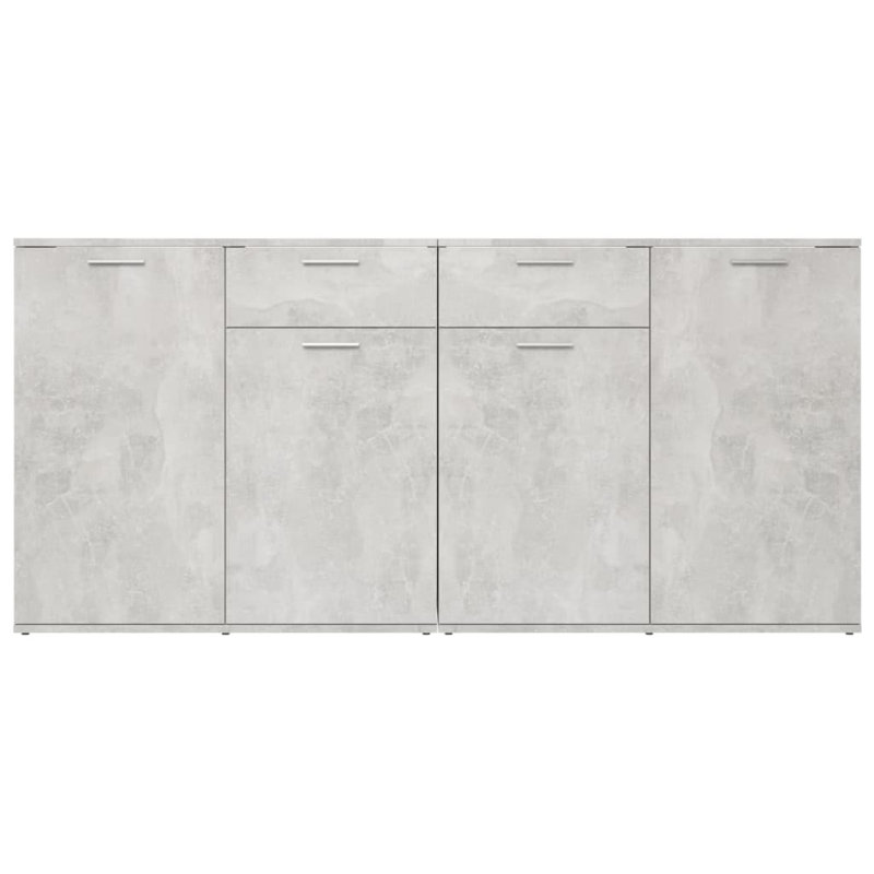 Audreyna Sideboard 160x36x75 cm Engineered Wood, Concrete Grey