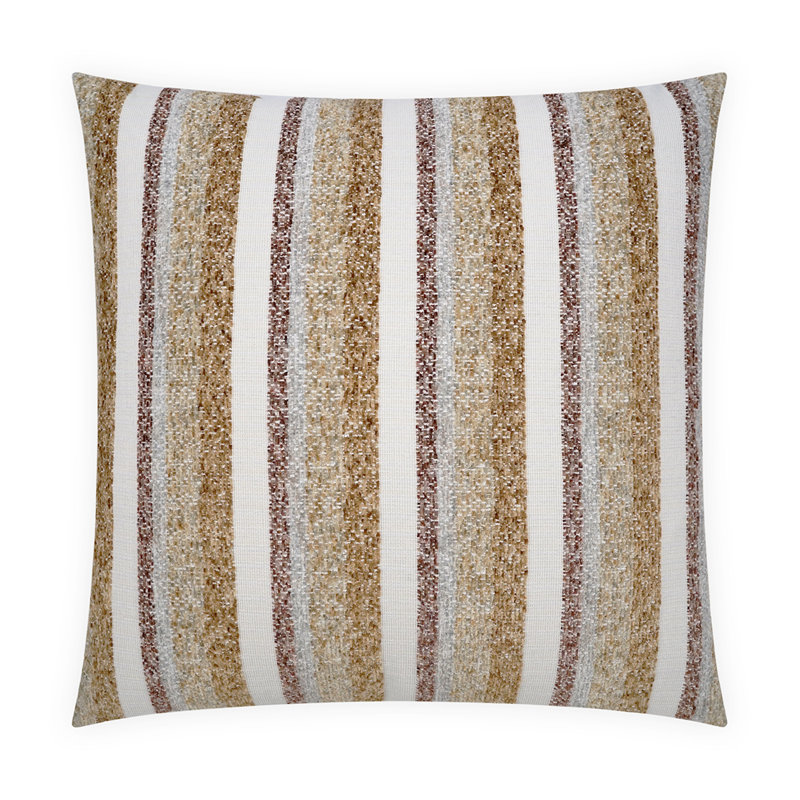 Bailey Striped Pillow Cover & Insert, Tobacco, Square 36"